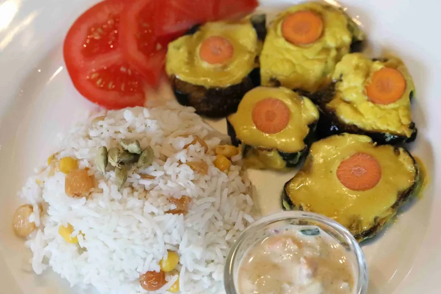 Aubergine with Rice